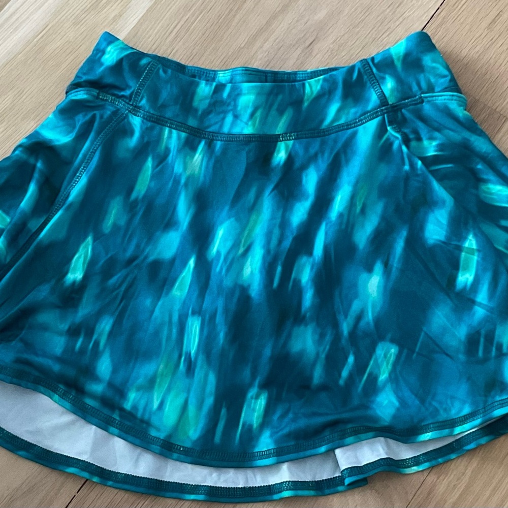 Blue Patterned Women's Skirt